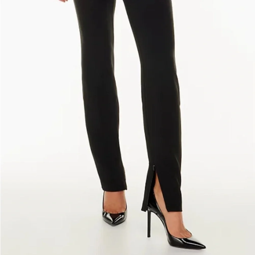 Babaton Aritzia NWT Serra Black Noir High Rise Slim Leg Dress Pants *Sz 8* 🌺🌺 - Picture 4 of 9